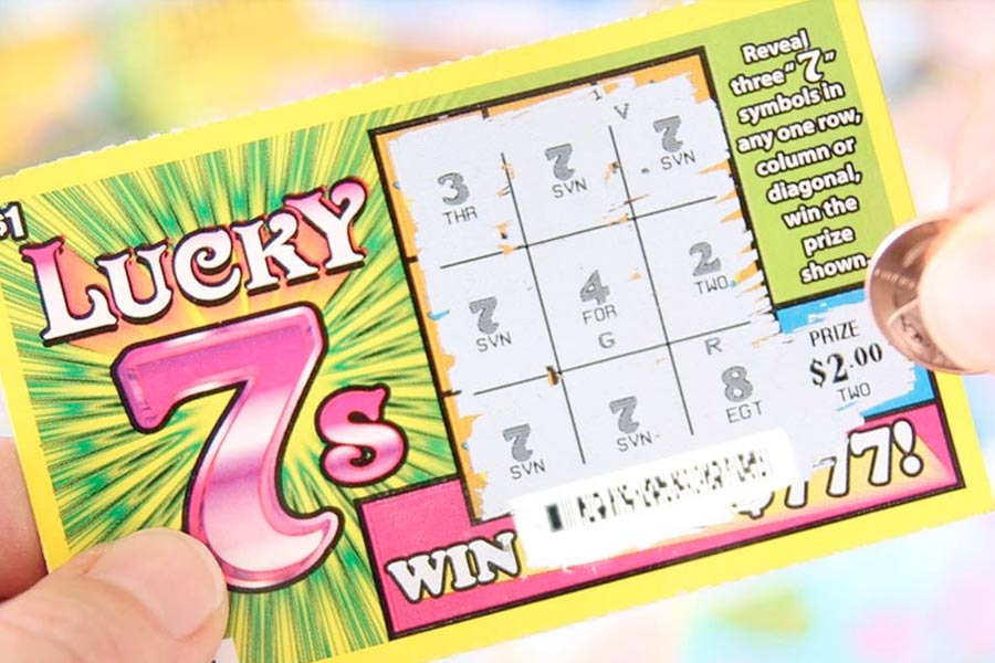 Imagen de una tarjeta de rascar y ganar premio